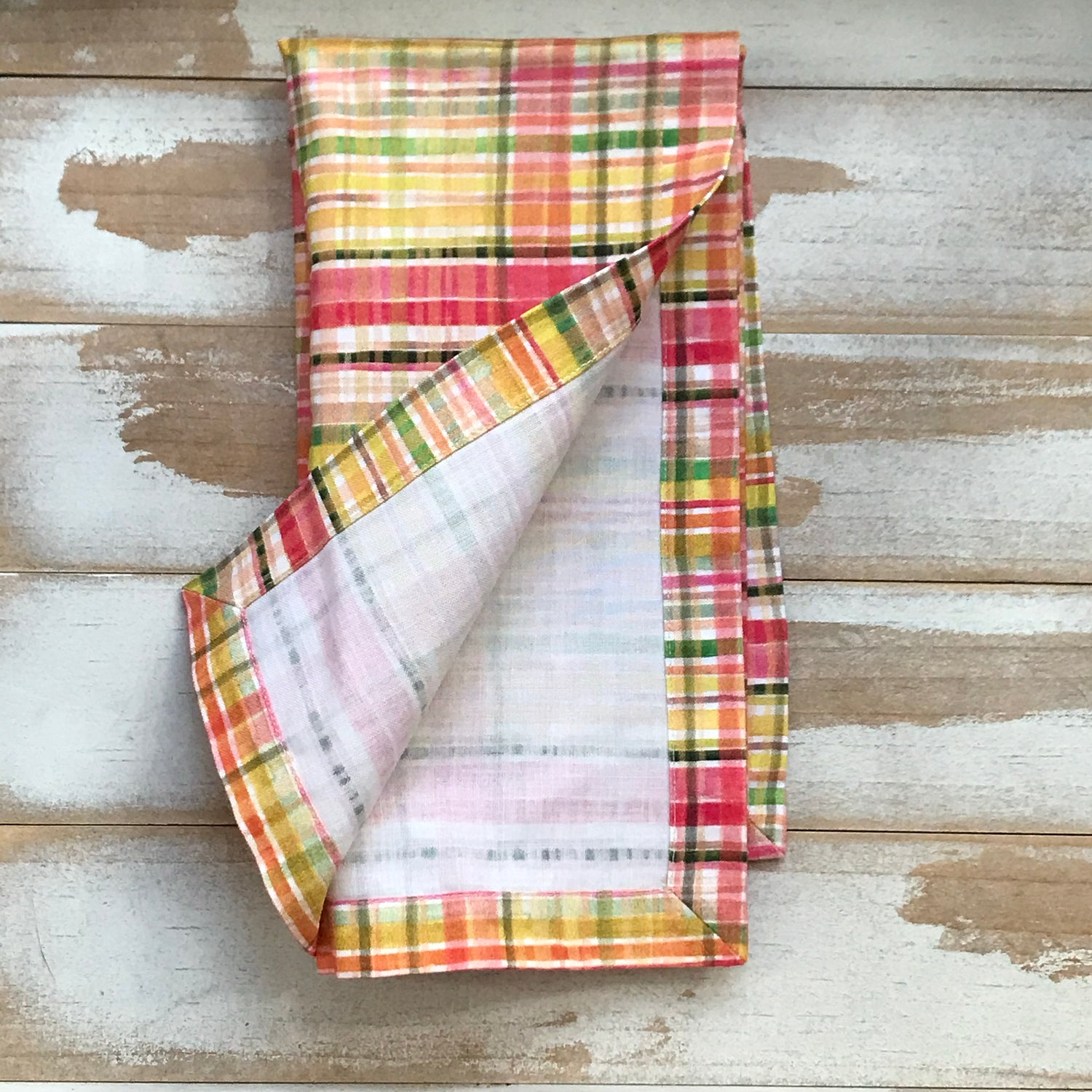 Dead Stock Sunset Plaid Napkin