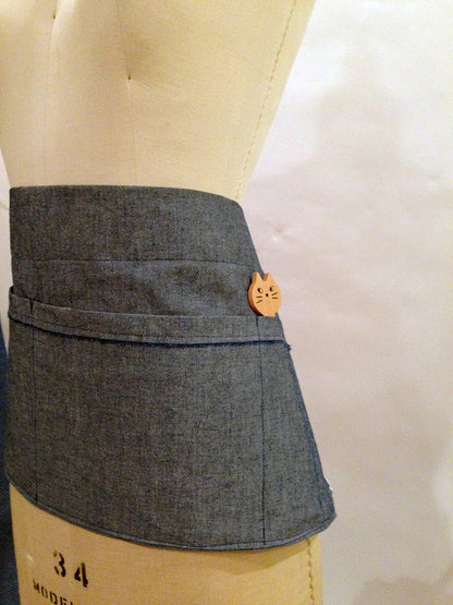 Zero Waste Selvedge Denim Utility Apron