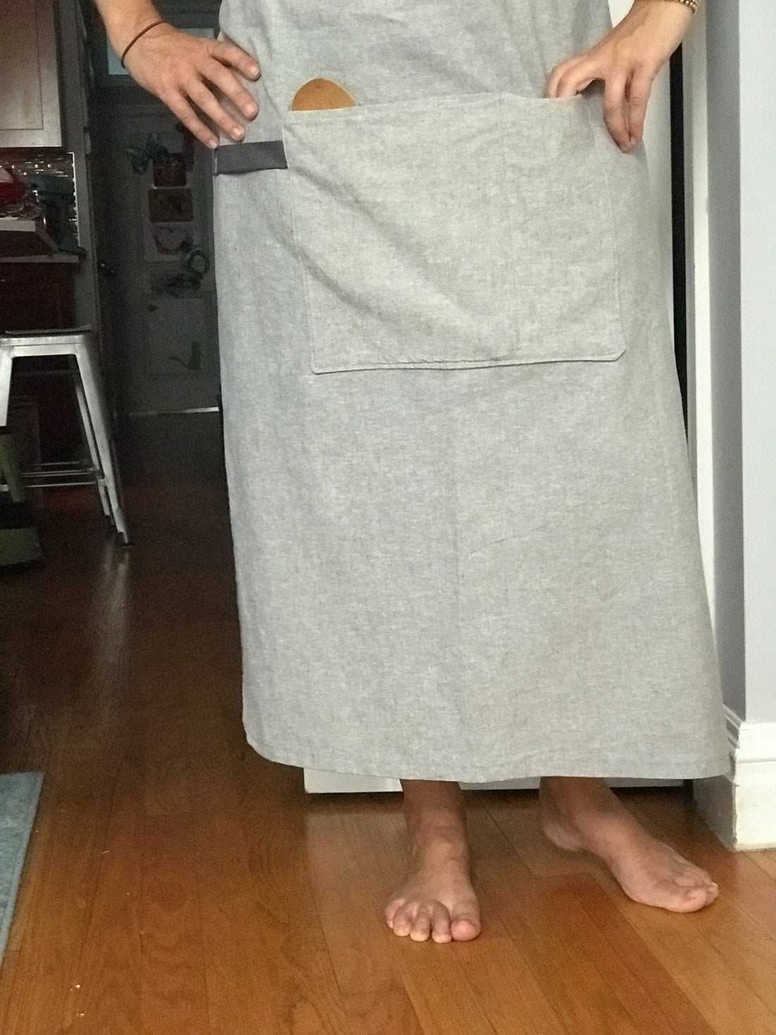 Chambray Linen Bistro Apron