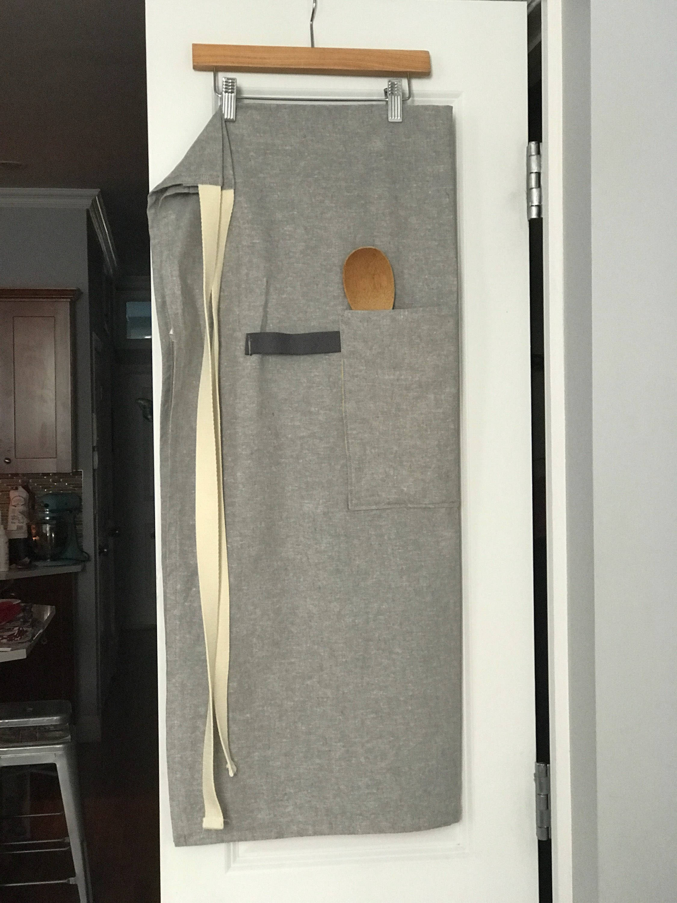 Chambray Linen Blend Bistro Apron