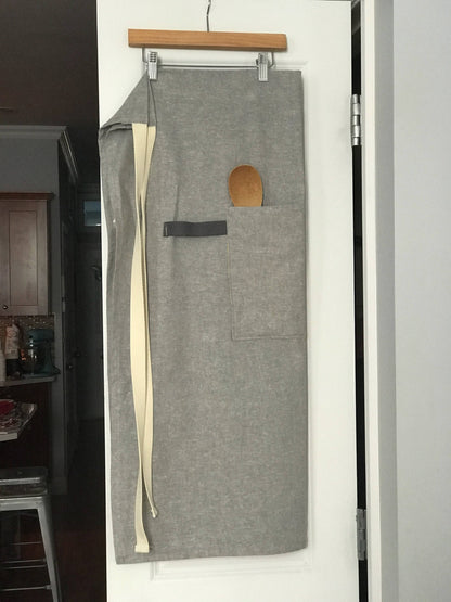 Chambray Linen Blend Bistro Apron