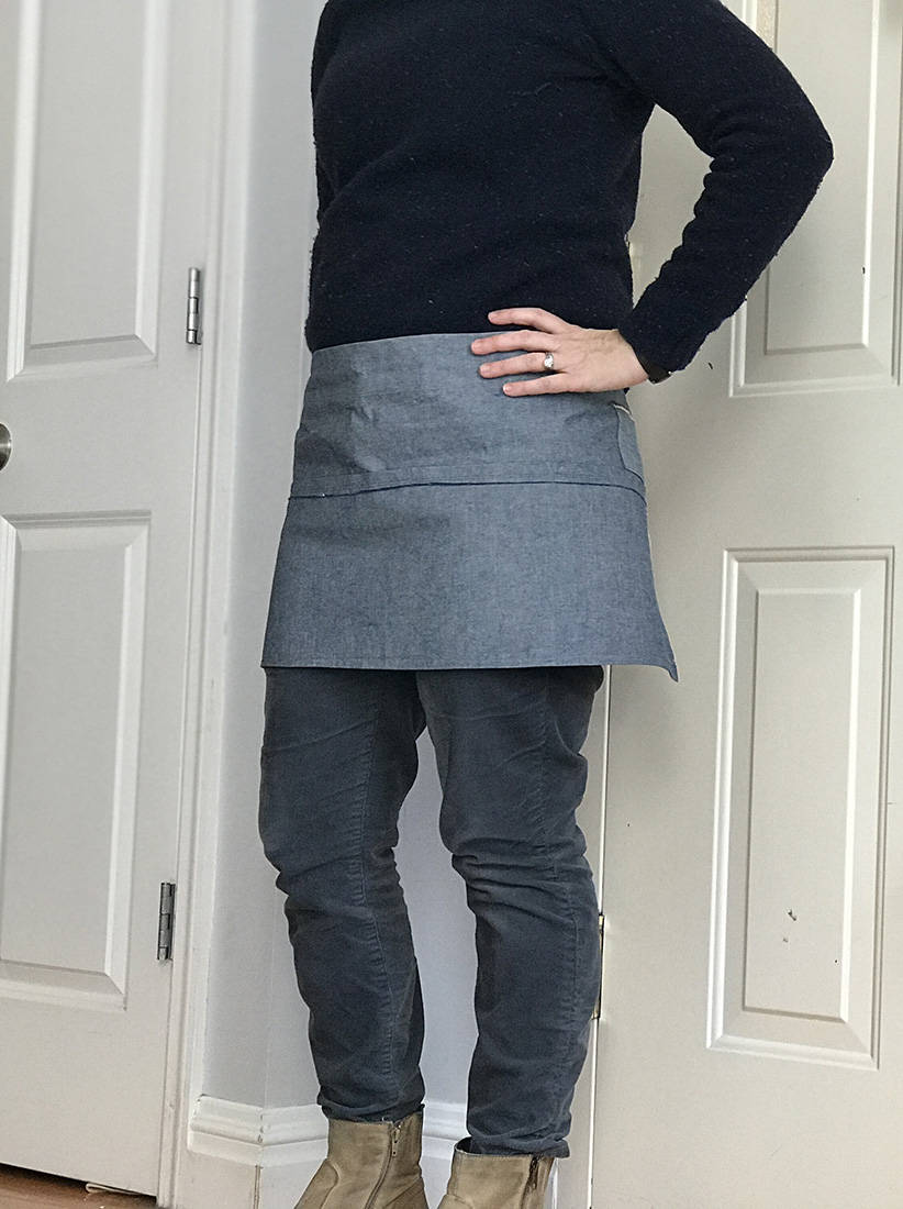 Zero Waste Selvedge Denim Utility Apron