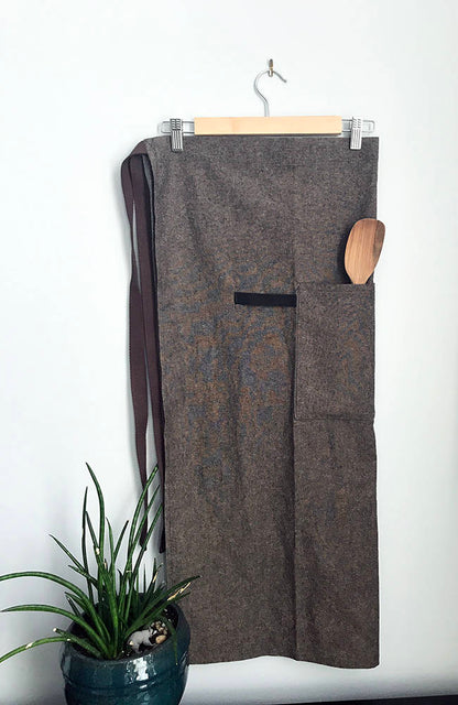 Chambray Linen Bistro Apron