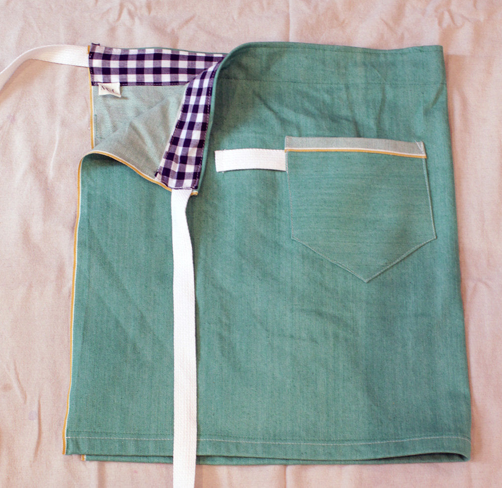 Green Denim Zero Waste  Apron