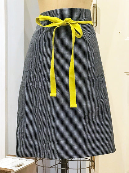 Conductor Stripe Denim Bistro Apron