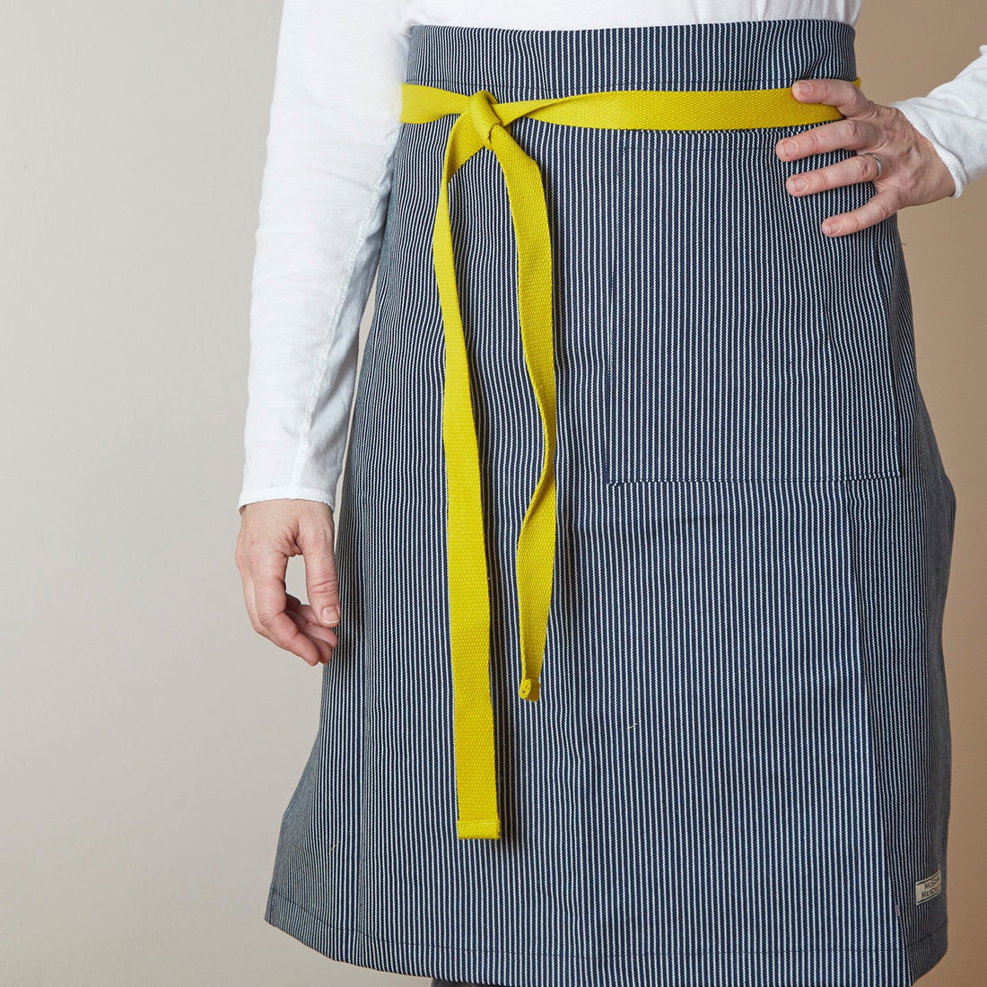 Conductor Stripe Denim Bistro Apron