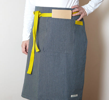 Conductor Stripe Denim Bistro Apron